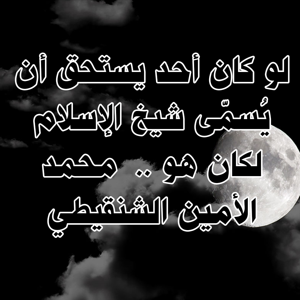 لو كان أحد يستحق أن يُسمّى شيخ الإسلام لكان هو .. محمد الأمين الشنقيطي 1 19