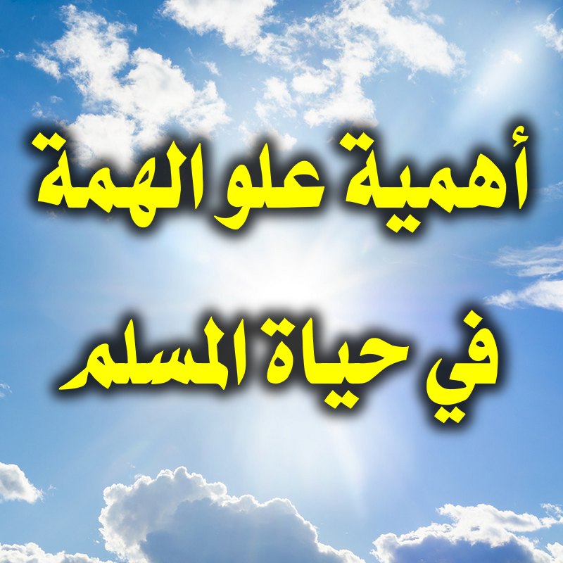 أهمية علو الهمة