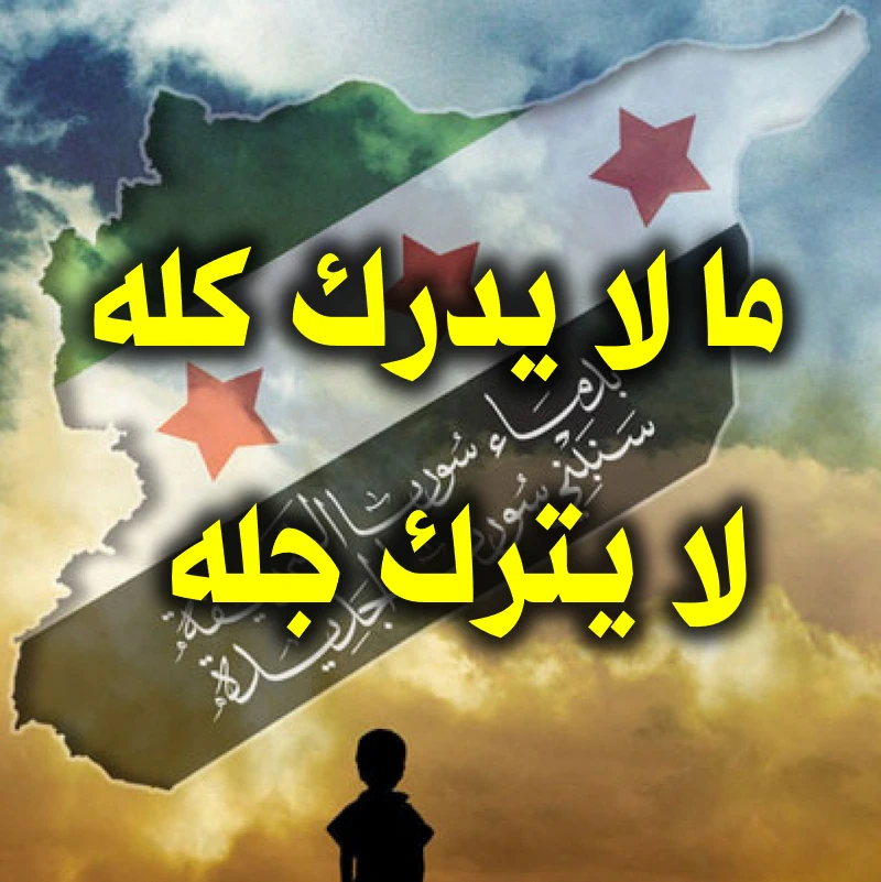 ما لا يدرك كله لا يترك جله