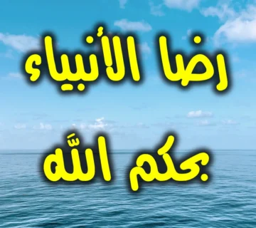 أمثلة في رضى الأنبياء بحكم الله وحسن الظن به