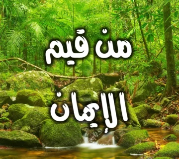 من قيم الإيمان