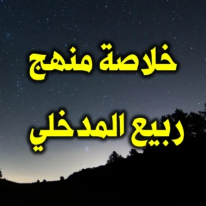 خلاصة منهج ربيع المدخلي