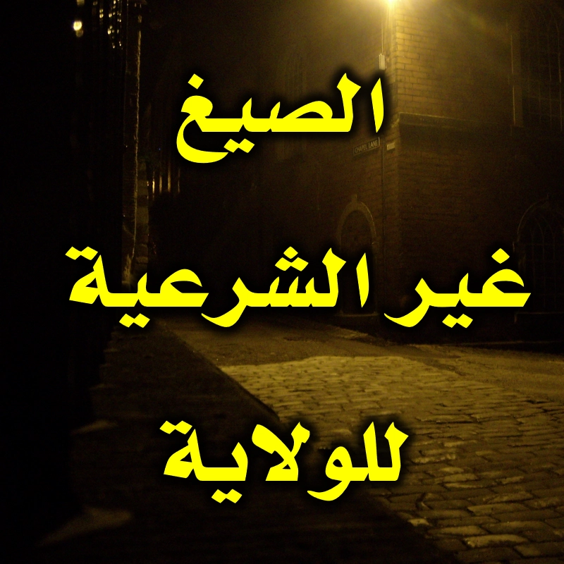 الصيغ غير الشرعية للولاية 1 الصيغ غير الشرعية للولاية