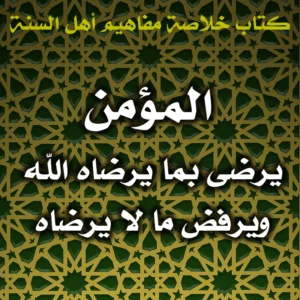 0591 المؤمن يرضى بما يرضاه الله ويرفض ما لا يرضاه 300x300