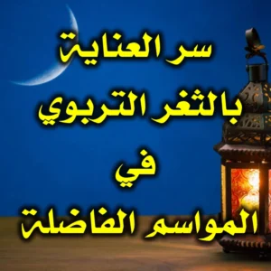 سر العناية بالثغر التربوي في المواسم الفاضلة 300x300