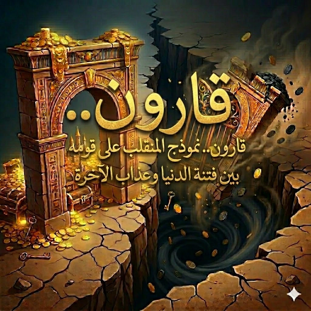 قارون   نموذج المنقلب على قومه بين فتنة الدنيا وعذاب الآخرة