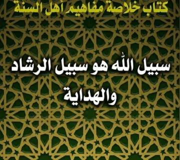 سبيل الله هو سبيل الرشاد والهداية