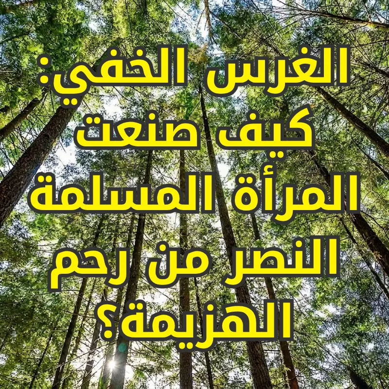 الغرس الخفي: كيف صنعت المرأة المسلمة النصر من رحم الهزيمة؟