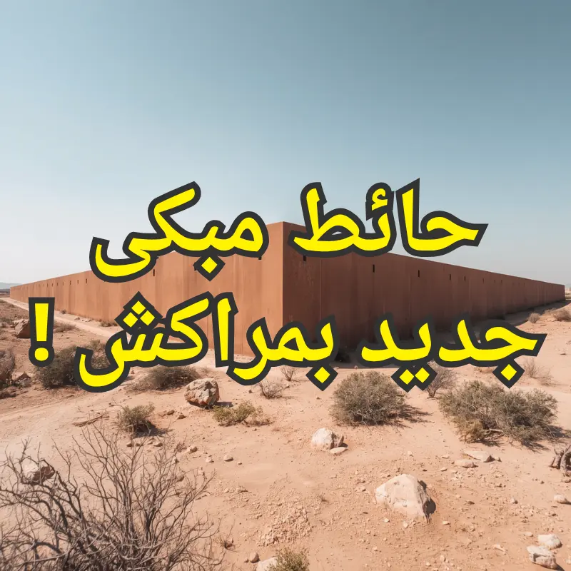 حائط مبكى جديد بمراكش !
