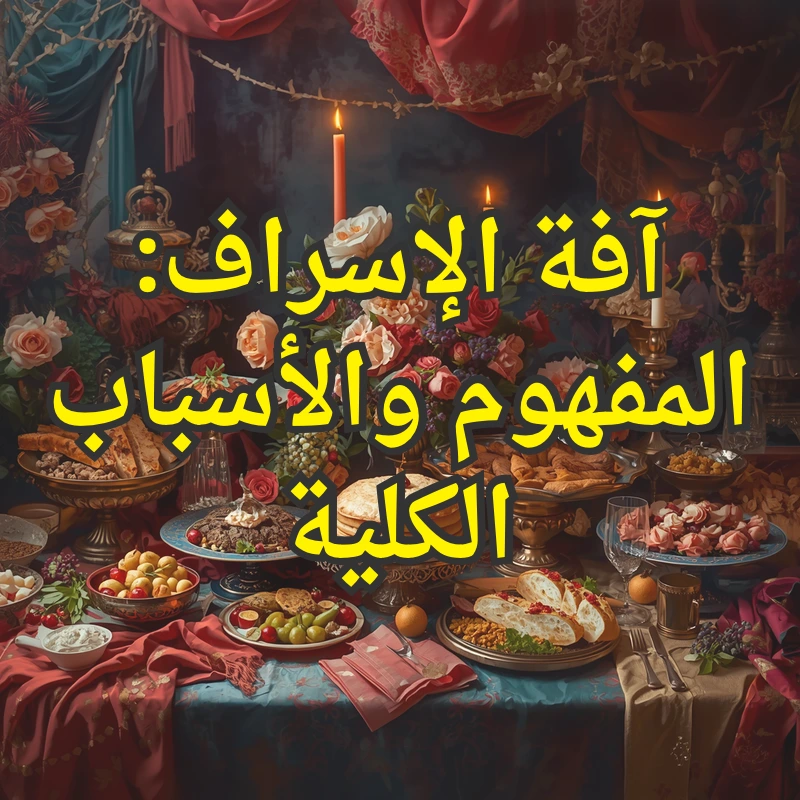 آفة الإسراف: المفهوم والأسباب الكلية 1 تصميم صور المنشورات 12 1