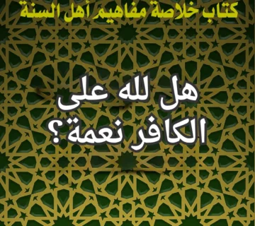 هل لله على الكافر نعمة؟