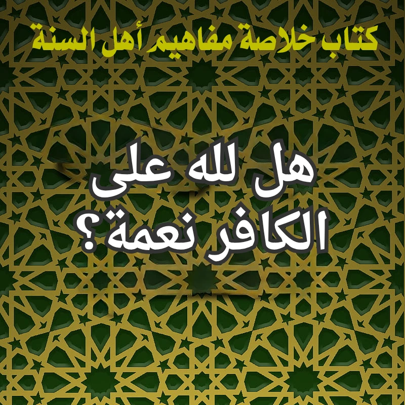 هل لله على الكافر نعمة؟