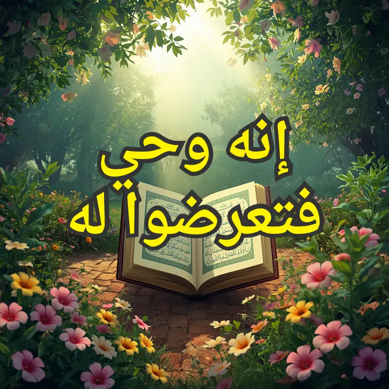 إنه وحي فتعرضوا له 1 تصميم صور المنشورات 12