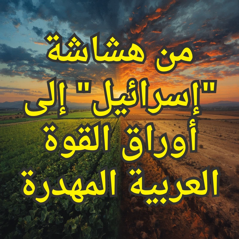 من هشاشة "إسرائيل" إلى أوراق القوة العربية المهدرة 1 تصميم صور المنشورات 15 1