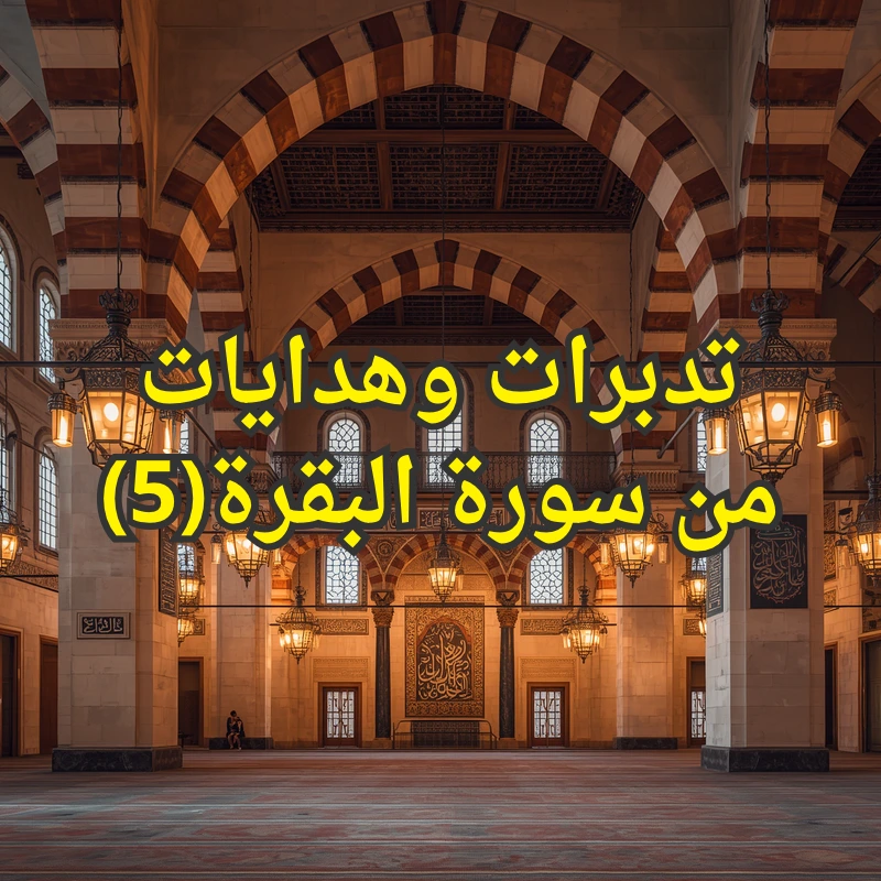 تدبرات وهدايات من سورة البقرة(5) 1 تصميم صور المنشورات 3