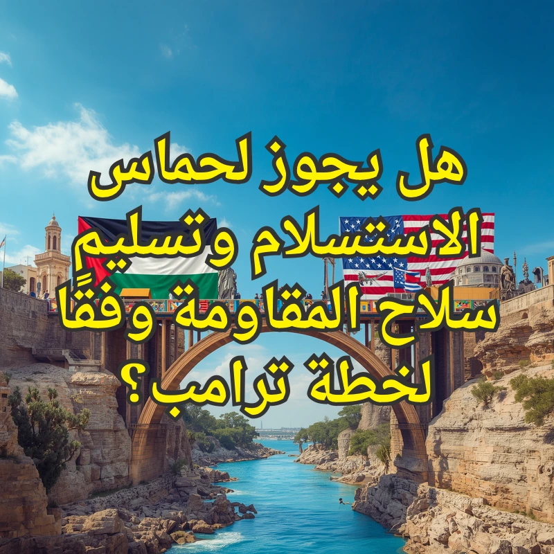 هل يجوز لحماس الاستسلام وتسليم سلاح المقاومة وفقًا لخطة ترامب؟ 1 حماس وترامب