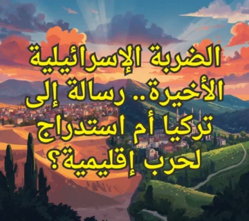 الضربة الاسرائيلية الأخيرة