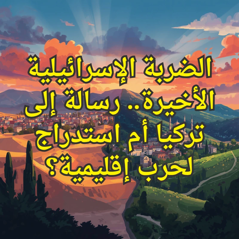 الضربة الاسرائيلية الأخيرة