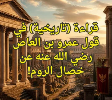 قراءة (تاريخية) في قول عمرو بن العاص رضي الله عنه عن خصال الروم! 1 خصال الروم