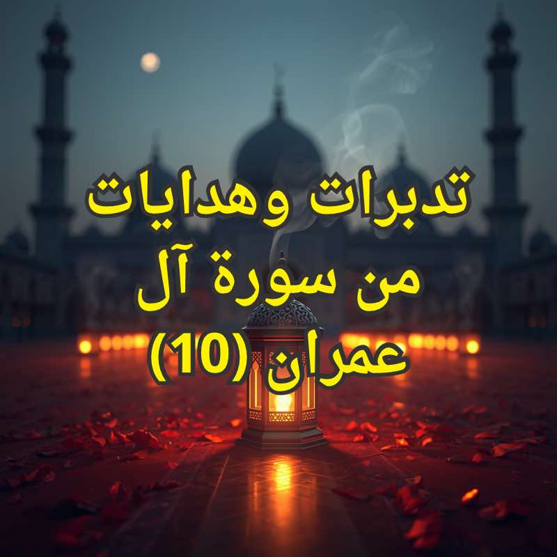 تدبرات وهدايات من سورة آل عمران (10) 1 تفسير سورة آل عمران