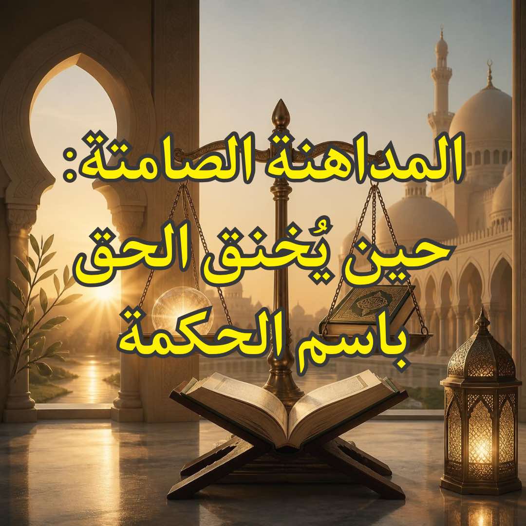 المداهنة الصامتة: حين يُخنق الحق باسم الحكمة 1 القوامة 2